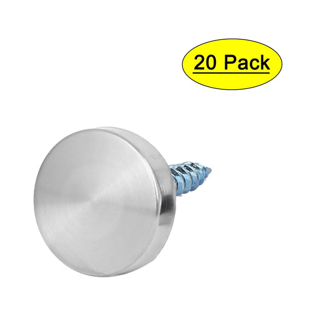 Uxcell 16mm Dia 304 Stainless Steel Cap Cover Nails Decorative Mirror