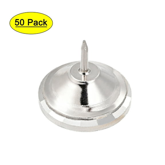 Uxcell 16mm Dia Head 15mm Length Shank Crystal Upholstery Nails Furniture Tacks 50 Pack