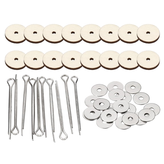 Uxcell 16mm Doll Joints, 8 Set Removable Cotter Pin Joints Connector and Fiberboard Tray for Bear Limbs Making Head DIY Crafts Accessories