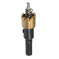 thumbnail image 1 of Uxcell HSS Hole Saw Drill Bit Opener Titanium Plated for Stainless Steel Metal 16mm, 1 of 5