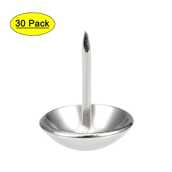 Uxcell 16mm Head Dia Round Thumb Push Pins Upholstery Nails Tack 30 Pack