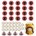 thumbnail image 1 of Uxcell 16mm Safety Eyes, 20Pcs Realistic Doll Crocheting Safety Eyes Red, 1 of 6