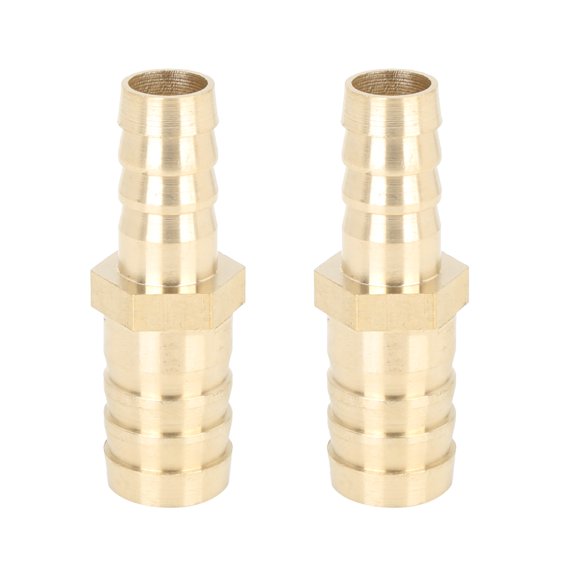 Uxcell 16mm to 12mm Straight Connector Adaptor Brass Barb Hose Fitting 2 Pack