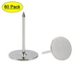 thumbnail image 1 of Uxcell 16mmx25mm Flat Head Furniture Nails Silver Tone Upholstery Nails Tacks 80 Pack, 1 of 5