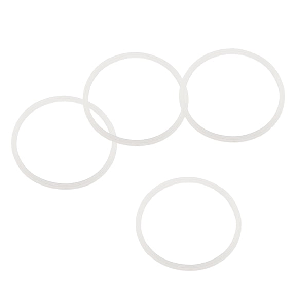 Uxcell 16oz or 20oz Replacement Rubber Lid Seals, 4 Pcs 2.4" Diameter O Shaped Resealable Lid Gaskets , White
