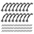 thumbnail image 1 of Uxcell 16Pcs 4 Inches Gate Handle with Screw for Closet Door Black, 1 of 6