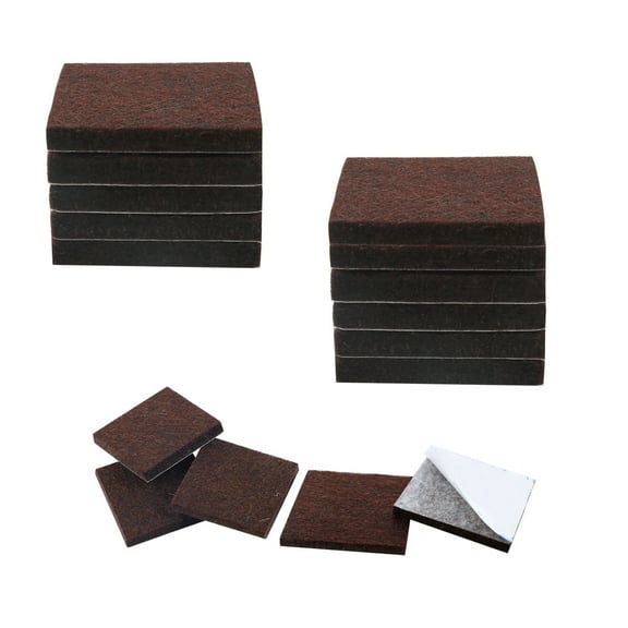 Uxcell 16pcs Felt Furniture Pads Square 3/4" Floor Protector for Table Chair Leg