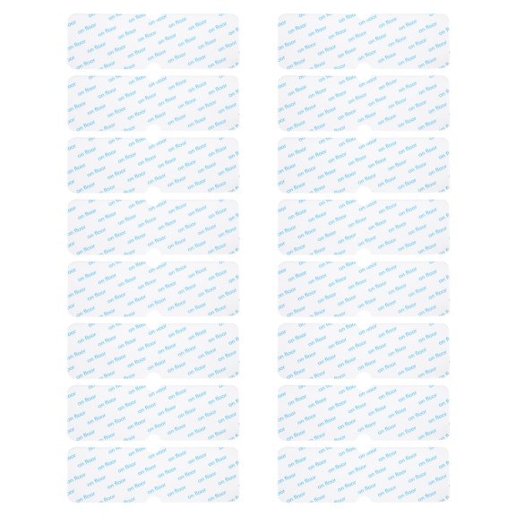 Uxcell 16pcs Rug Non-Slip Grippers Double Concave Reusable Rug Tape for Floor White