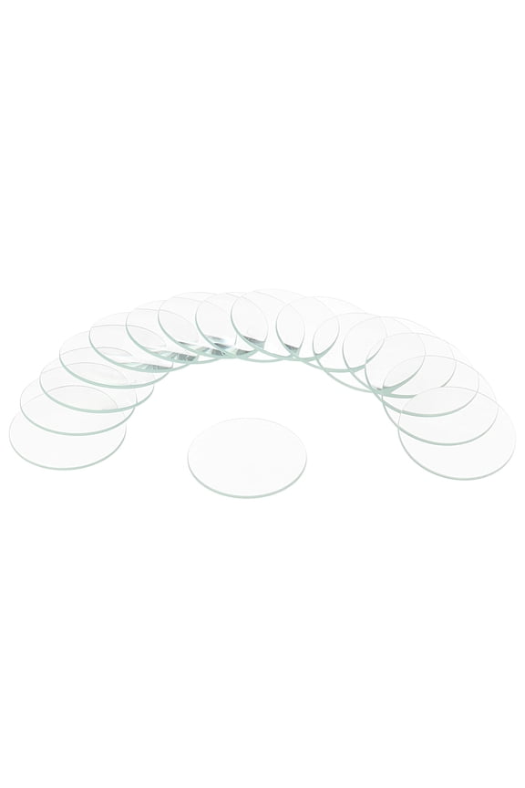 16pcs Watch Crystal Glass Lens, 38mm Single Dome Round Glasses Replacement Parts for Watchmaker Repair, Clear