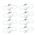 thumbnail image 1 of Uxcell 16pcs Window Curtain Drapery Clip Rings Fits 25mm Diameter Rods White, 1 of 2