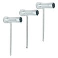 thumbnail image 1 of Uxcell 16x19mm Chainsaw Tool Wrench Chainsaw Combination T Wrench with Phillips Screwdriver Silver 3 Pcs, 1 of 5