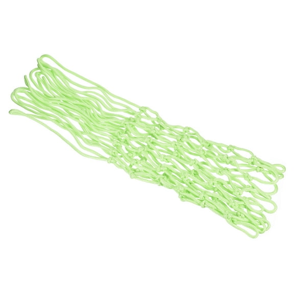 Uxcell 17.7" Luminous Basketball Net Replacement 12 Loops Portable Outdoor Hoop Goal Mesh, Green