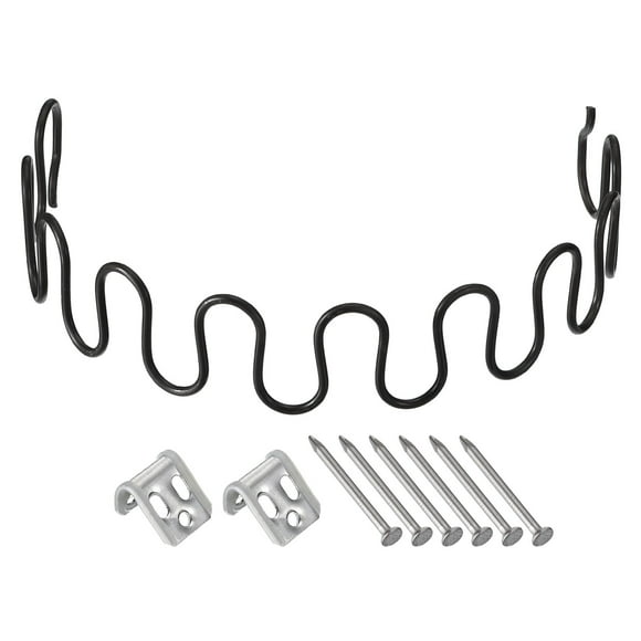 Uxcell 17.7" Round Sofa Spring Replacement Kit for Furniture Couch Repair, Black