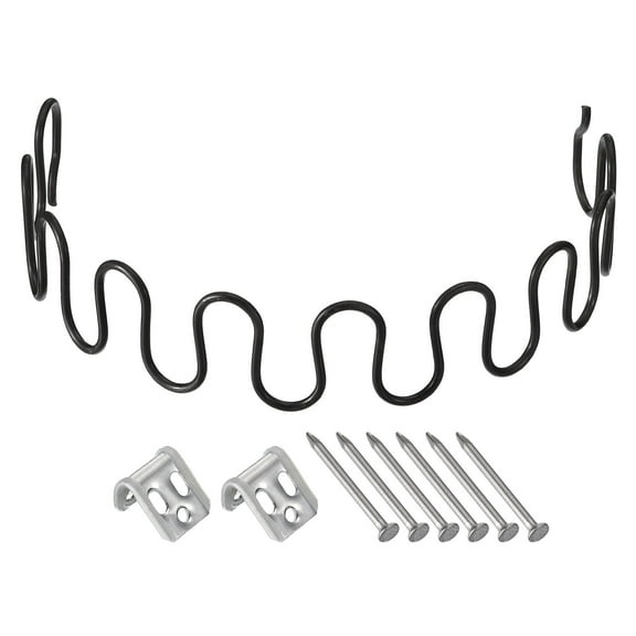 Uxcell 17.7" Round Sofa Spring Replacement Kit for Furniture Couch Repair, Black