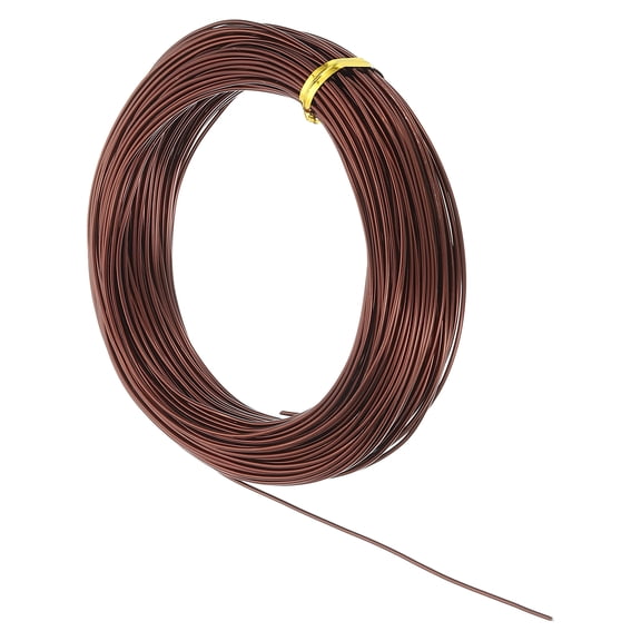 Uxcell 17 Gauge 1.2mm Aluminum Wire, 100 Feet Bendable Metal Craft Armature Wire, Copper Tone