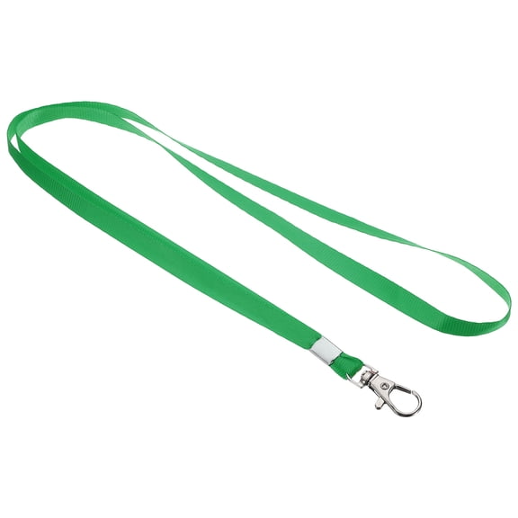 Uxcell 17" x 0.4" Neck Lanyards with Swivel Hook Clip for ID Badge Keys Green 50 Pack