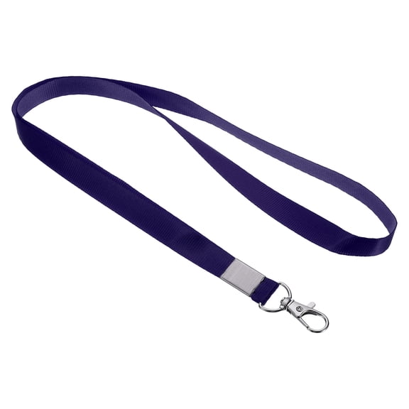 Uxcell 17" x 0.6" Neck Lanyards with Swivel Hook Clip for ID Badge Keys Navy Blue 5 Pack