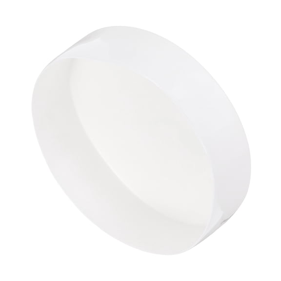 Uxcell 170mm(6 11/16") ID Rubber End Caps, Round Vinyl Plug Insert Plastic End Caps for Tubing, Fence, Pipe Post, Furniture, Railing, White, 80mm Height