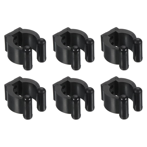 Uxcell 17mm Dia Billiards Snooker Cue Locating Clip Holder Fishing Rod Racks, 6 Pack