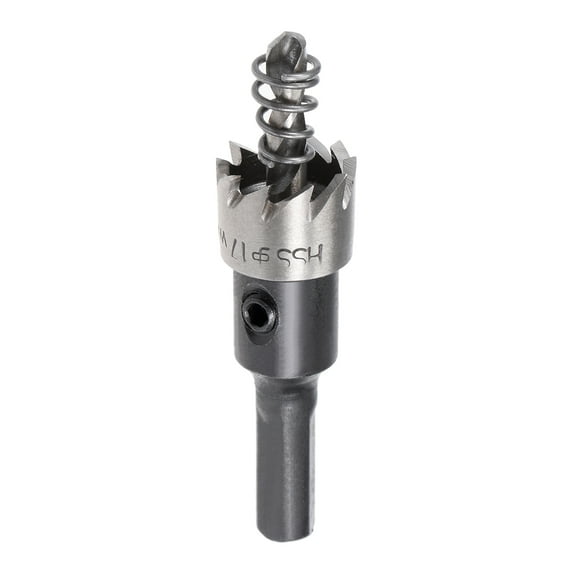 Uxcell 17mm HSS Hole Saw Drill Bit Opener Cutter for Stainless Steel Metal Wood