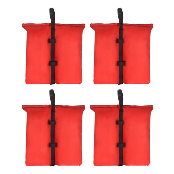 Uxcell 17x16" Canopy Weight Bags Waterproof Leg Weights Sandbag for Tent 4 Pack 600D Oxford Red