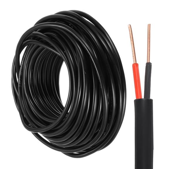 Uxcell 18/2 Sprinkler Wire, 50ft 18 Gauge 2 Conductor Solid Irrigation Wire, Polyvinyl Chloride Jacket Sprinkler Cable for Underground Irrigation System, Field Central Control System, Thermostat