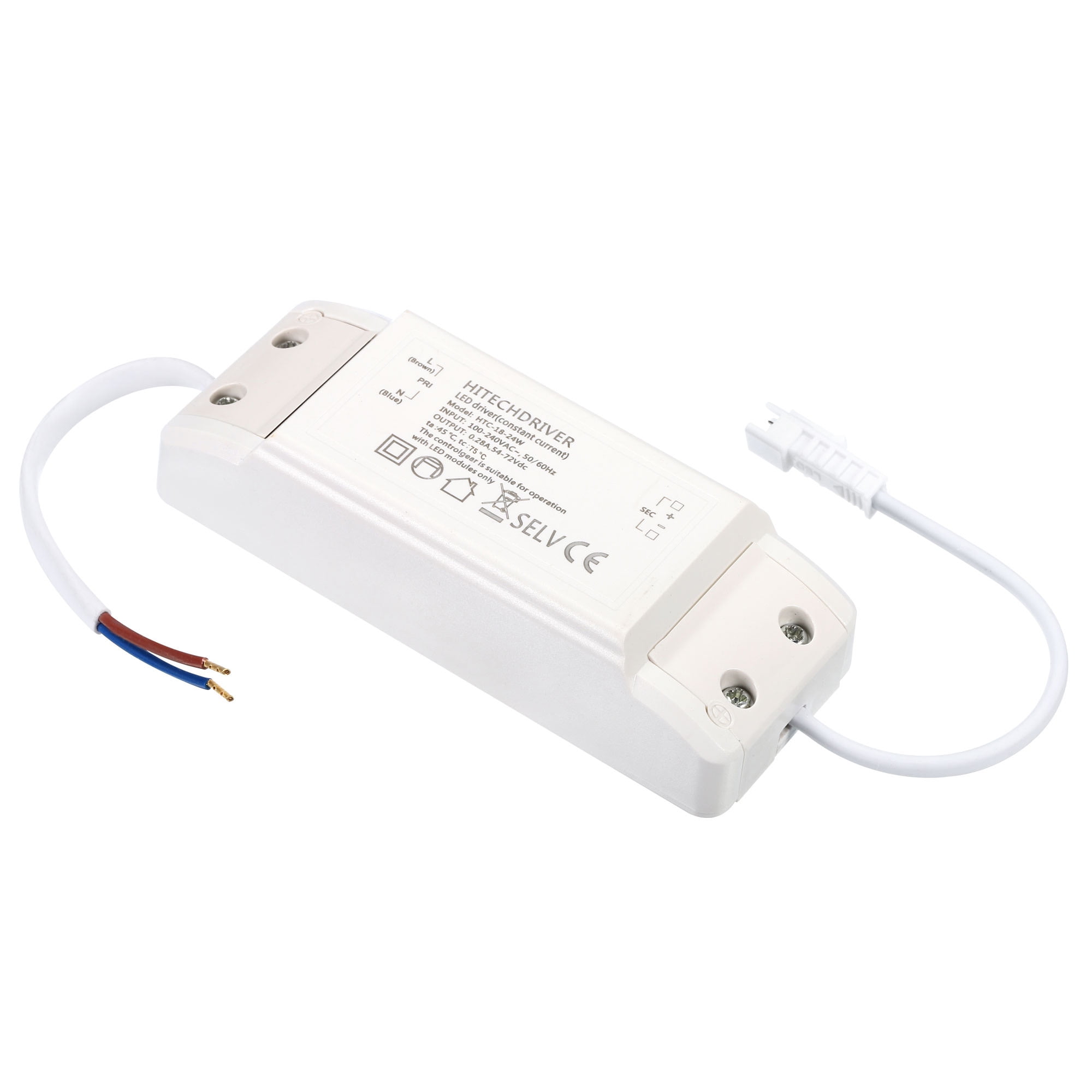 Uxcell 18-24W 280mA LED Driver AC 100-240V Output 54-72V DC Male