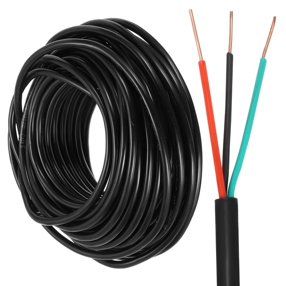 Uxcell 18/3 Sprinkler Wire, 50ft 18 Gauge 3 Conductor Solid Irrigation Wire, Polyvinyl Chloride Jacket Sprinkler Cable for Underground Irrigation System, Field Central Control System, Thermostat