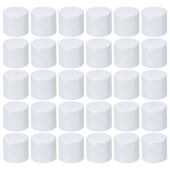 Uxcell 18/410 Replacement Flip Caps, 30Pcs Inner Dia 0.7" Plastic Bottle Lid, White