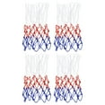thumbnail image 1 of Uxcell 18.5" 5.5mm Polyester Basketball Hoop Rim Net Replacement, White Red Blue 4 Pack, 1 of 6