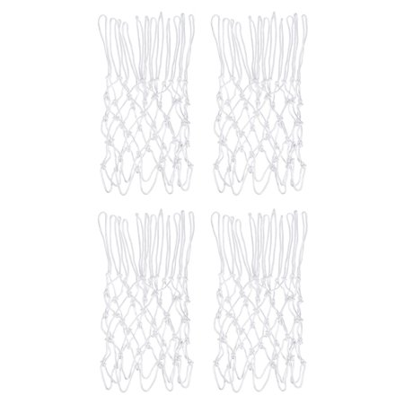 Uxcell 18.5" 5.5mm Polyester Basketball Hoop Rim Net Replacement, White 4 Pack