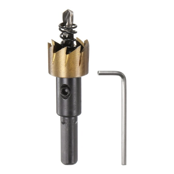 Uxcell 18.5mm M35 HSS (High Speed Steel) Hole Saw Drill Bit Cutter for Stainless Steel Alloy Metal