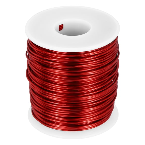 Uxcell 18 AWG Magnet Wire, 18 Gauge Enameled Copper Wire, 1 lb Magnetic Coil Wire for Transformer, Motor, Electric, 155C(311F)