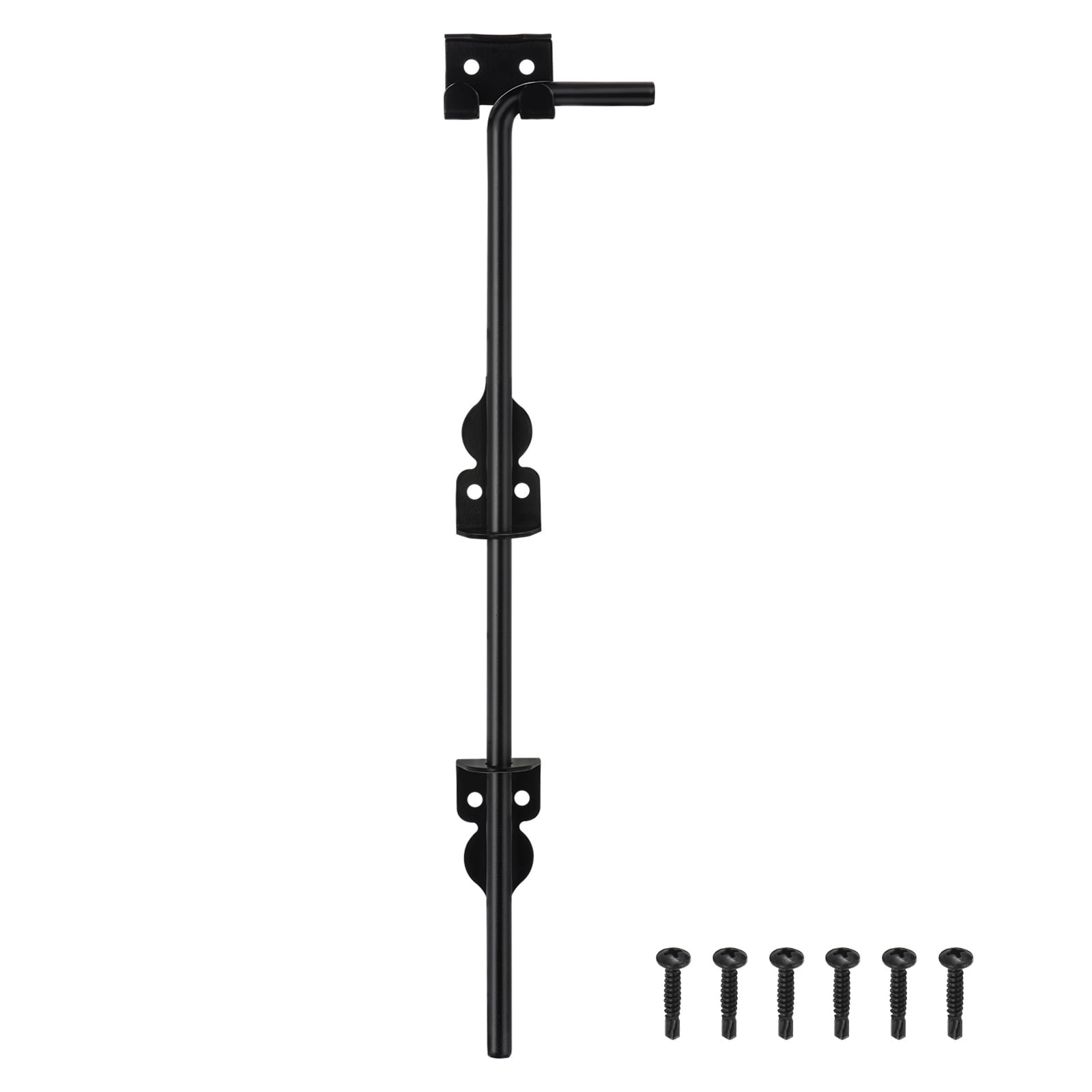 18" Black Iron Cane Bolt Gate Drop Rod