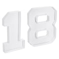 thumbnail image 1 of Uxcell 18 Cardboard Number Set, Paper Box Fillable Tray Container for Mache Chocolate Candy Decorations, 10" White, 1 of 6