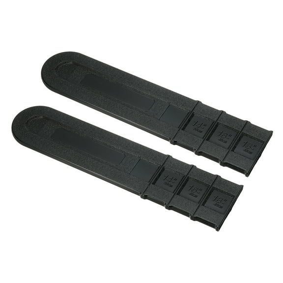 Uxcell 18" Chainsaw Chain Bar Protective Cover, Plastic Scabbard Guard, Tools Plate Protect Anti Scratch, Black 2Pcs