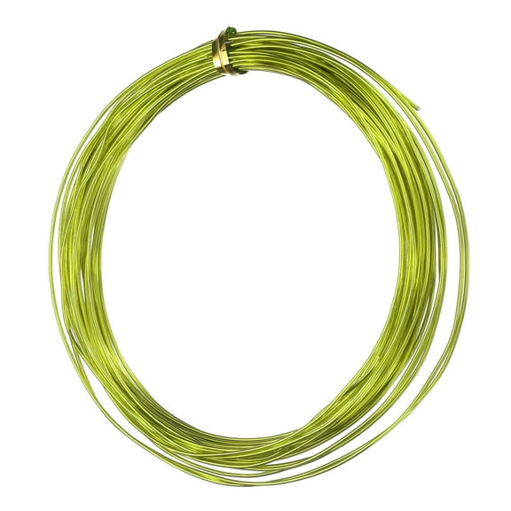 Uxcell 18 Gauge 1mm Aluminum Wire, 32.8 ft(10m) Bendable Metal Wire Jewelry Craft Wire Beading Armature Wire for Jewelry DIY Crafts Wreath Making Sculpting Floral Bonsai Trees, Lime Green