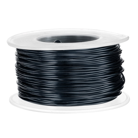 Uxcell 18 Gauge Aluminum Craft Wire 1.0mm 98.5ft Flexible Bendable Anodized Metal Jewelry Sculpting Wire for Jewelry Making Modelling Craft DIY, Black
