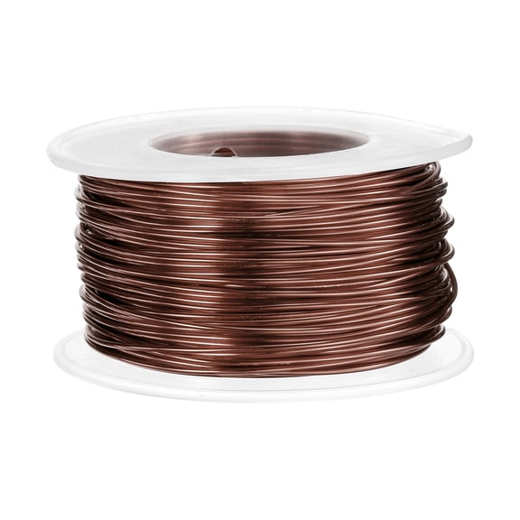 Uxcell 18 Gauge Aluminum Craft Wire 1.0mm 98.5ft Flexible Bendable Anodized Metal Jewelry Sculpting Wire for Jewelry Making Modelling Craft DIY, Bronze