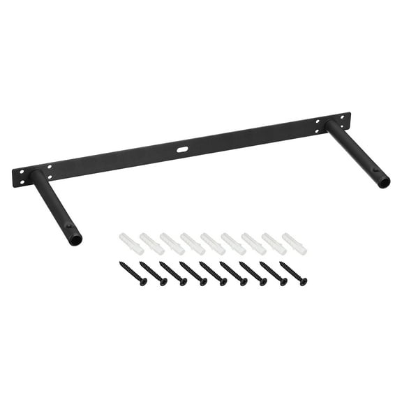 Uxcell 18 Inch Wall Mounting Floating Shelf Bracket Blind Shelf Support, Black