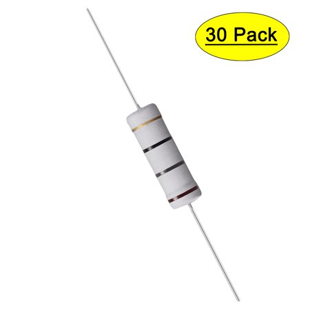 Uxcell 30Pcs 5W 5 Watt Metal Oxide Film Resistor 18 Ohm ±5% Tolerance