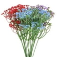 thumbnail image 1 of Uxcell 18-Pack Artificial Baby's Breath, Faux Gypsophila Plastic Bouquets for Home Decor/Wedding[Purple+Red+Blue], 1 of 6