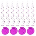 thumbnail image 1 of Uxcell 18 Pcs Rose Red Party Hanging Double Strip Hanging Decorations Plastic Ceiling Streamers with Hang Tag Hook, 1 of 6
