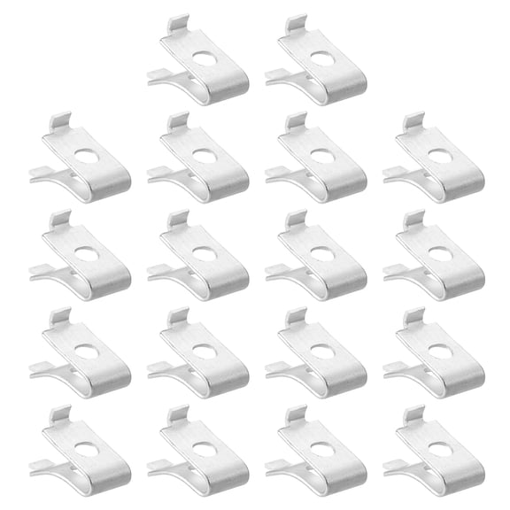 Uxcell 18 Pieces Cabinet Shelf Clips Metal Adjustable Shelf Bracket Clips, Silver
