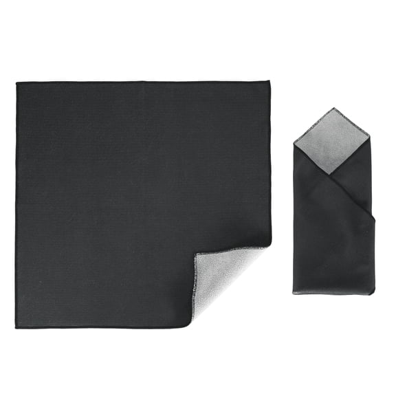 Uxcell 18" x 18" Camera Protective Wrap, Magic Self-Adhesive Cloth, Black