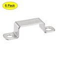 thumbnail image 1 of Uxcell 18 x 41.5mm 304 Stainless Steel U Shaped Connector Bracket 6 Pack, 1 of 6