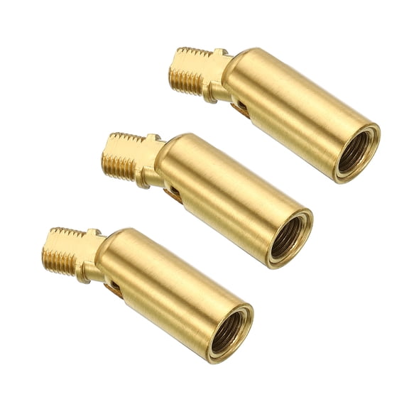 Uxcell 180 Degree Sloped Ceiling Light Adapter M10 Thread Copper, 3 Pack