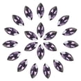 thumbnail image 1 of Uxcell 180 Pcs Horse Eye Shape Rhinestones, 3 x 6 mm Point Back Rhinestone Beads for Jewelry Making Crafts Costume Crystal Embellishments, Violet, 1 of 6