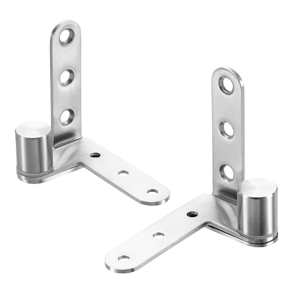 Uxcell 180Degree Pivot Door Hinge for 25mm Thick Doors, 20kg/44lbs Load Bearing, Silver
