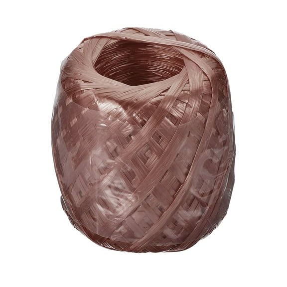 Uxcell 180m/590Ft Polyester Nylon Plastic Rope Twine Household Bundles Ropes Roll for Gardening Packing Crafting DIY Brown
